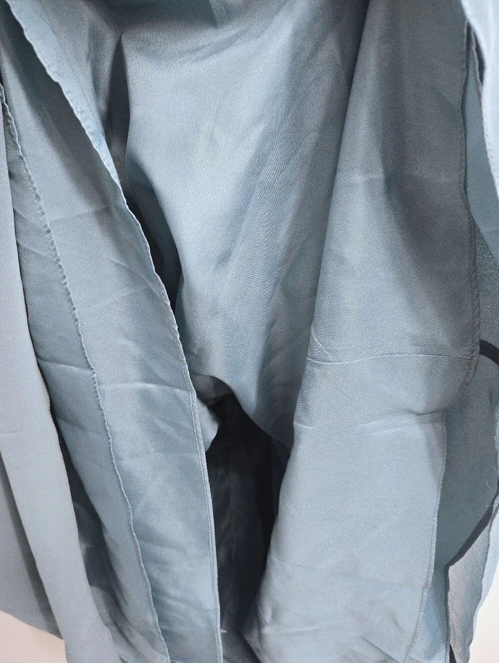 Jenny Yoo Dress‎ Strapless Convertible Dusty Blue Chiffon Maxi
